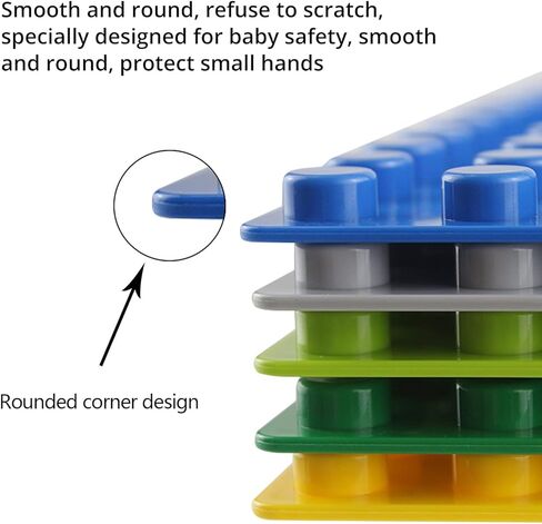 EKIND Classic Large Blocks Building Base Block Plate 10" x 10" - Compatible with Large Pegs for Toddlers, Building Block All Major Brands (4 PCS, Dark Green) in Saudi Arabia