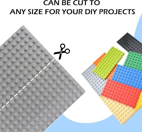 EKIND Classic Large Blocks Building Base Block Plate 10" x 10" - Compatible with Large Pegs for Toddlers, Building Block All Major Brands (4 PCS, Dark Green) in Saudi Arabia