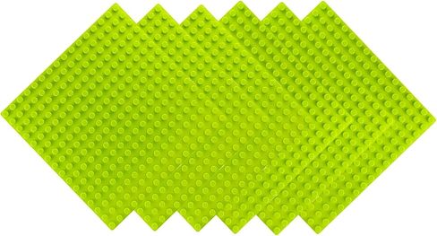 EKIND Classic Large Blocks Building Base Block Plate 10" x 10" - Compatible with Large Pegs for Toddlers, Building Block All Major Brands (4 PCS, Dark Green) in Saudi Arabia