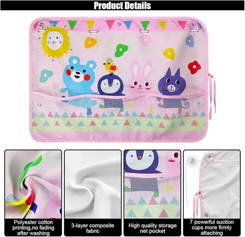 مظلة نافذة السيارة للطفل، ستارة نافذة السيارة المعتمة مع جيوب تخزين و7 أكواب شفط، غطاء ظل الشمس لنافذة جانبية للسيارة بنمط كرتوني للحماية من الشمس/الحرارة/الأشعة فوق البنفسجية (الديناصورات الخضراء) in Kuwait