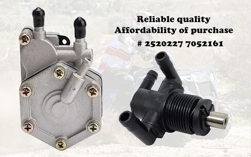 مضخة وقود Polaris Sportsman + 3 طرق، تناسب Polaris Sportsman 325 400 500 600 700 Magnum 325 330 500 الخارج عن القانون 450 500 525 Trail Boss 330 Scrambler 500 Predator 500 Xpedition 325 425 ATV OEM # 2520227 7052161 in Kuwait