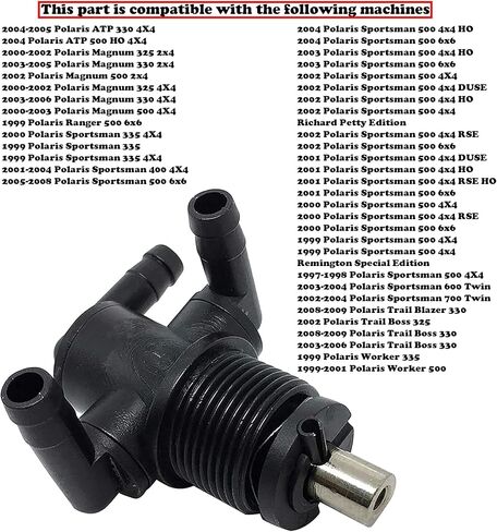 مضخة وقود Polaris Sportsman + 3 طرق، تناسب Polaris Sportsman 325 400 500 600 700 Magnum 325 330 500 الخارج عن القانون 450 500 525 Trail Boss 330 Scrambler 500 Predator 500 Xpedition 325 425 ATV OEM # 2520227 7052161 in Kuwait