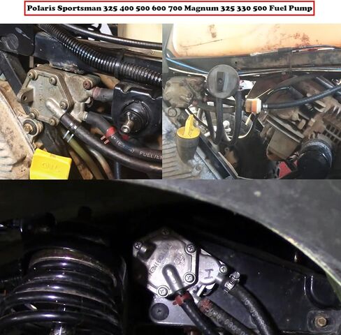 مضخة وقود Polaris Sportsman + 3 طرق، تناسب Polaris Sportsman 325 400 500 600 700 Magnum 325 330 500 الخارج عن القانون 450 500 525 Trail Boss 330 Scrambler 500 Predator 500 Xpedition 325 425 ATV OEM # 2520227 7052161 in Kuwait