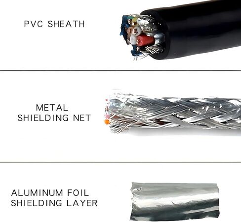 24AWG 10FT DB9 Male RS232 9 Pin Serial Extension Cable, Metal Case 9-Pin Gold Plated Connector with Bare Wire End Cable in Saudi Arabia