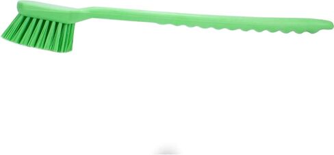 SPARTA 3662000 Flo-Pac Plastic Handle Utility Scrub Brush, Nylon Bristles, 2" Bristle Trim, 8" Length, White, 1 Count (Pack of 1) in Saudi Arabia