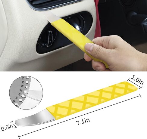 4140 Pry Tool, Car Trim Removal Tool Kit, Metal Pry Bar Door Panel Removal Tool,Automotive Door Panel and Trim Removal Tool Black in Saudi Arabia