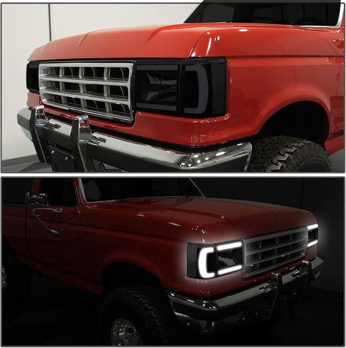 DNA MOTORING HL-OH-F15087-BK-CL1 Factory Style Headlight Corner Lamp Set for FORD BRONCO 1987-1991 FORD F-150 1987-1991 FORD F-250 1987-1991 FORD F-350 in Saudi Arabia
