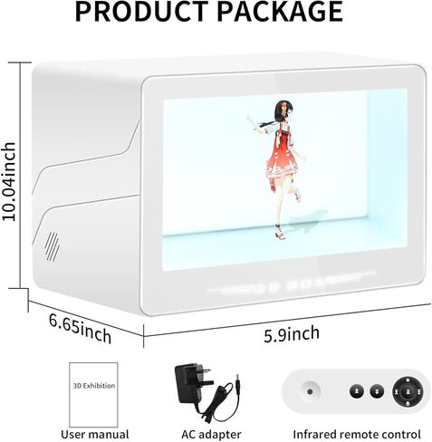 صندوق عرض ثلاثي الأبعاد ثلاثي الأبعاد، عرض مجسم ثلاثي الأبعاد عالي الدقة بالكامل، خزائن عرض إعلانية بعرض 178 درجة، تبديل الفيديو لعرض المنتج، العمل لفترة طويلة in Kuwait