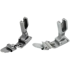Silver Rolled Hem Presser Foot,Sewing Edge Folding Presser Foot,Lower Folded Edge Presser Foot,Multi-Functional Industrial Flat Seamer Sewing Machine Folding Presser Foot Simple Installation Design