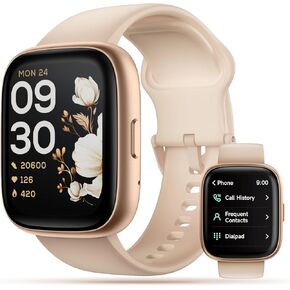 Smart Watch, 1.83" Touch Screen Smartwatch with Alexa Built-in IP68 Waterproof, Pedometer,Fitness Tracker with 100 Sports Modes Heart Rate/SpO2/Stress/Sleep Monitor for Men and Women
