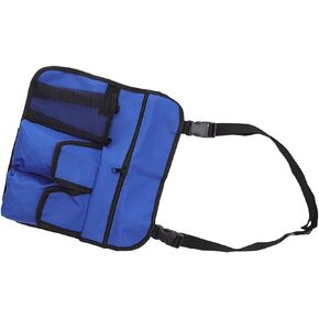 Zerodis Chair Armrest Organizer, Adjustable Keep Tidy Waterproof Camping Chair Armrest Pouch for Beach Chairs (Blue)