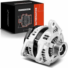 A-Premium Alternator Compatible with Dodge Grand Caravan & Chrysler Town & Country 08-10, Voyager & Jeep Wrangler & VW Routan, 3.3L 3.8L, 160Amp 12V CW 6-Groove Pulley, Replace# 7B0903015, 90-29-5700