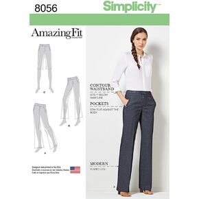 Simplicity 8056 أنماط خياطة السراويل والسراويل القصيرة النسائية، مقاسات 20W-28W