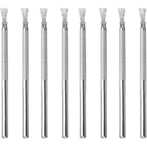YAFIYGI 8 Pcs Ceramics Tools Kit Pottery Tools Carving Clay Needle Tools Clay Needle Tools Ceramic Sculpting Modeling and Texturing Supplies for Artistic Creations Feather Wire Texture Tools