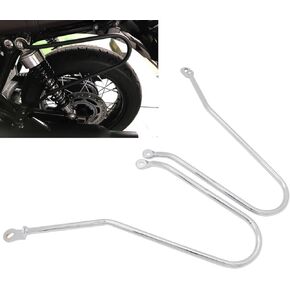 Saddlebag Support Bars Mount Guard Bracket for Triumph Bonneville T100 T120 2016-2023, Chrome