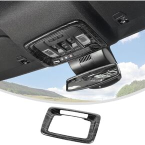 Linskip Middle Dome & Map Light Cover Trim for Chevrolet Silverado & GMC Sierra 2019+, Silverado Overhead Read Lamp Trim, Silverado Interior Accessories(Wood Grain)