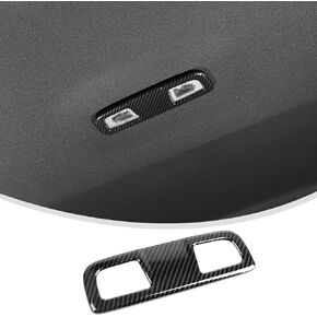 Linskip Middle Dome & Map Light Cover Trim for Chevrolet Silverado & GMC Sierra 2019+, Silverado Overhead Read Lamp Trim, Silverado Interior Accessories(Wood Grain)