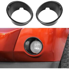 Jimen ABS Exterior Front Fog Light Lamp Cover Trim for Dodge Nitro 2007-2012 (Chrome)