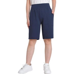 Weintee Women's 9" High Waisted Bermuda Shorts Long Athletic Shorts