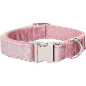 Bubblepup Velvet Dog Collar, Soft Dog Collar for Small Medium Large Dogs