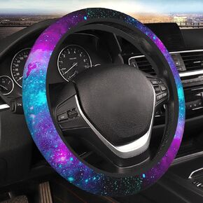 Green Cactus Steering Wheel Cover for Women Men Girls, Universal 15 Inch Cute Anti Slip Steering Wheel Protector Car Accessories Interior for Auto Truck SUV
