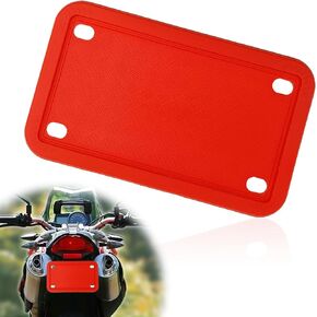 Motorcycle Silicone License Plate Frames| Silicone Bike Plate Frame| License Plate Cover 4x7 inch | Rust Proof, Rattle Proof, Weather Proof License Plate Holder(Black)