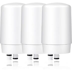 Water Filter Replacement for Brita Faucet Filter - Compatible with Brita 36311 On Tap Faucet Filters System for Sink, FR-200, FF-100 - Pack of 3 - Fits All Brita Tap Water Filters, LTF-003S