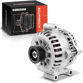 A-Premium Alternator Compatible with Ford Mustang 2005 2006 2007 2008 V6 4.0L, 135Amp 12Volt CW 6-Groove Clutch Pulley, Replace# 4R3T10300AA, 4R3T10300AB, 6R3Z10346AARM