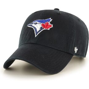 Men's Toronto Blue Jays Black Clean Up Adjustable Hat - One Size