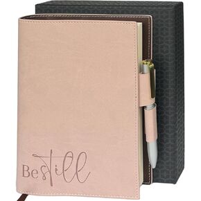 SETTINI® Refillable Christian Journal - Do Everything in Love Brown Notebook with Premium Pen, A5 (8.75 x 6 inches), 256 Pages of 100gsm Lined Paper, Beautiful Gift Box Included - Birthday Gifts for Women