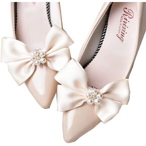 2Pcs Bow Shoe Clips Removable Shoe Buckles Decorative Shoes Accessories for Women Wedding party