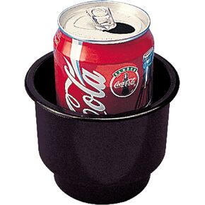 Sea-Dog 588060 Flush Mount Combo Drink Holder with Drain Holes - Black, 3-5/8" ID x 3-1/4" D