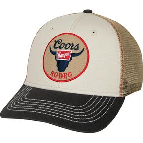 Coors Banquet Rodeo Embroidered Logo Mesh Snapback Hat Multi