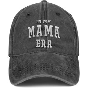 in My Mom Era Mama Hat Mother's Day Christmas Birthday Gifts for Mom from Daughter Son 100% Cotton Hat Baseball Cap