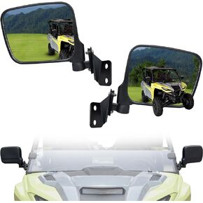 Wider Rearview Side Mirrors for Yamaha Wolverine RMAX2 1000 / RMAX4 1000 21-24, Adjustable Folding Rear View Side Mirrors for Yamaha Wolverine RMAX2 1000 / RMAX4 1000 2021-2024 Accessories