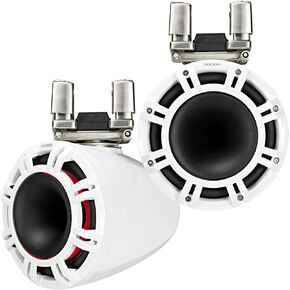 Kicker KMTC94W NEW KMTC9 9" Horn- Loaded Tower System Pair 4-Ohm WHITE
