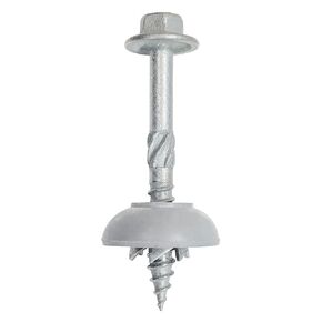 Polycarbonate Skylight Screws #12×2"(12-11x50mm), Hex Flange Head, Self-Tapping Screws for Timber, 50pcs