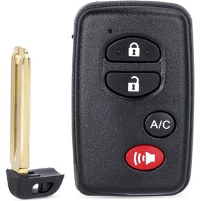 Smart Key Fob Keyless Entry Remote Fit for Toyota Prius 2010-2015 FCCID:HYQ14ACX 89904-47150 271451-5290 GNE Board 4 Button