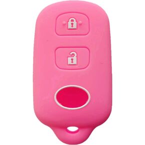 Rpkey Silicone Keyless Entry Remote Control Key Fob Cover Case protector Replacement Fit For Scion xA xB Toyota Celica Echo FJ Cruiser Highlander Prius RAV4 Tacoma Tundra Yaris HYQ12BBX (Pink)