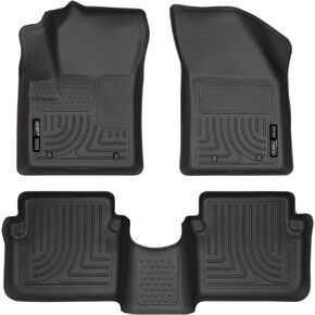Husky Liners Weatherbeater Floor Mats | Fits 2011 - 2014 Chrysler 200 4 Door/Dodge Avenger | Front & 2nd Row, 4-pc Black - 98091