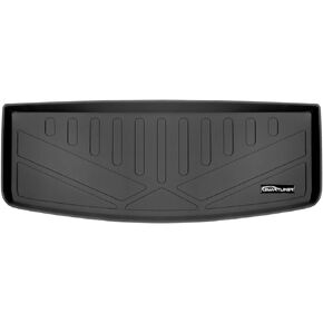 SMARTLINER Cargo Trunk Liner Floor Mat Behind 3rd Row Seat Black for 2020-2022 Cadillac XT6 with 3rd Row Seats - No All Terrain