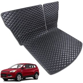 for 2013-2019 Ford Escape Trunk Mat and Rear Backrest Mat Cargo Liners All Weather Anti-Slip