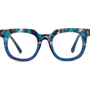 Peepers by PeeperSpecs Oprah's Favorite Women's Showbiz Oversized Blue Light Blocking Reading Glasses - Marine Quartz/Blue +3.00