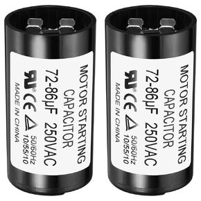 PATIKIL Motor Start Capacitor, 2 Pack 36-43uF/Mfd 250V 50/60Hz CD60 Run Capacitor Motor Starting Capacitor for Electric Motor Starts Running