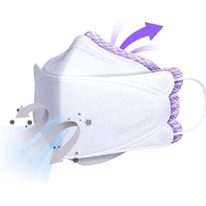 [20 Pack] Authentic [Air Queen] 3-Layers Nano-Filter Face Safety Mask for Adult [Individually Packaged] [Made in South Korea]