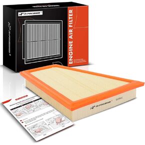 A-Premium Engine Air Filter Compatible with BMW F10 E84 E89 528i, 528i xDrive, X1, Z4, 2011-2016, 2.0L 3.0L, Flexible Panel, Replace# 13717582908