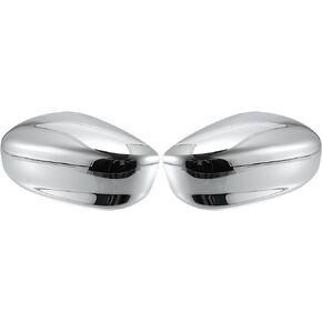 X AUTOHAUX Pair Car Exterior Chrome Plated Power Top Half Mirror Cover Cap for Honda Accord 2008 2009 2010 2011 2012