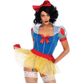 Leg Avenue Women's Sexy Miss Snow White Halloween Costume