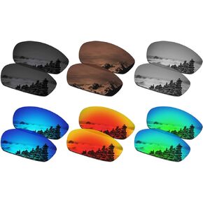 SmartVLT Set of 6 Men's Replacement Lenses for Oakley Straight Jacket 2007 Sunglass Combo Pack S01