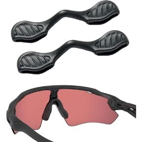 2 Pcs Replacement Nose Piece Nose Pads for Oakley Radar EV Path/Radar Path/RadarLock Path/Radar Pace OJ9001 OO9182 OO9183 OO9184 OO9208 OO9211 OO9333 Sunglasses Frame, Black Standard Fit